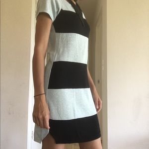 Striped mini dress